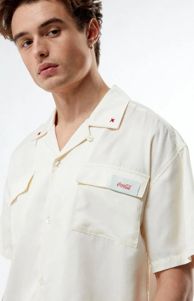 Coca-Cola By PacSun Fountains Woven Camp Shirt 3