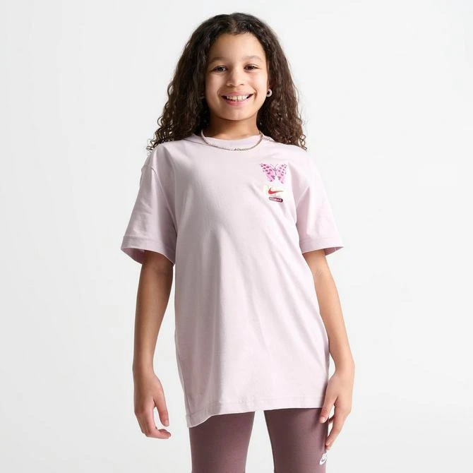 NIKE Girls' Nike Sportswear Butterfly T-Shirt 7