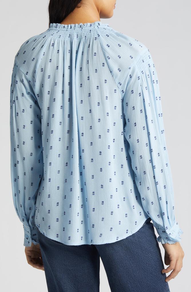 Wit & Wisdom Smocked Print Top