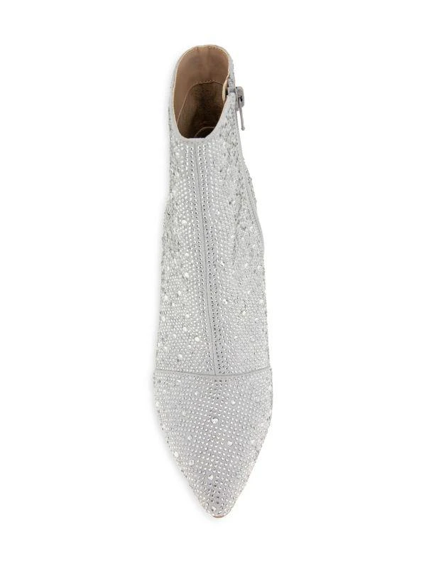 BCBG Briel Rhinestone Studded Block Heel Ankle Boots 5