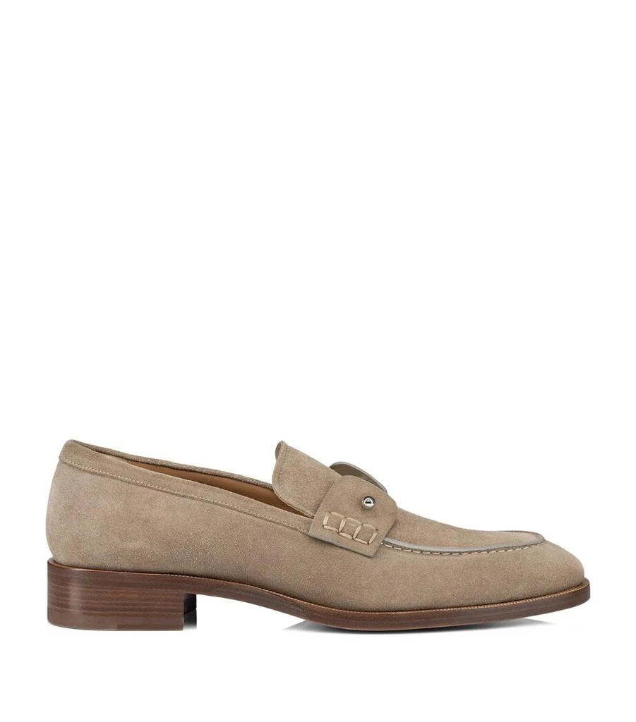 Christian Louboutin Chambelimoc Suede Loafers 1