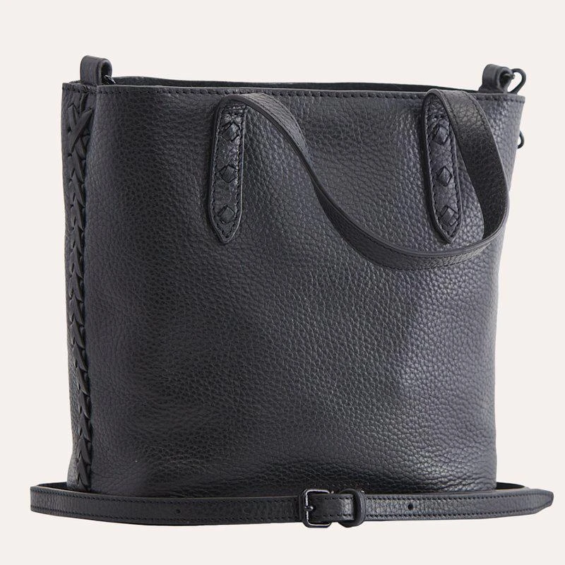 Kiko Leather Side Weaved Tote 1