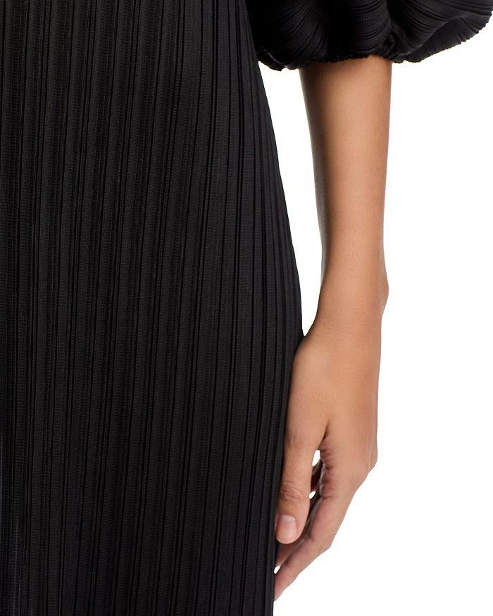 Nancy Yang Puff Sleeve Crinkled Dress 6