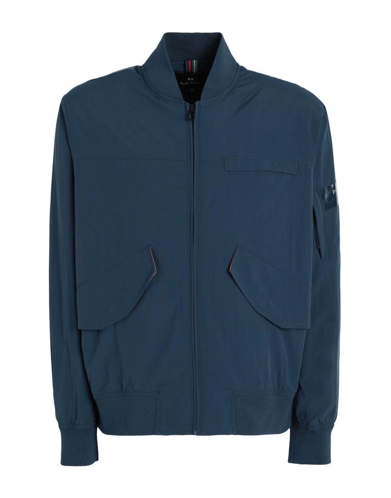 ジャケットその他 PAUL SMITH Men Jacket M1R280U N00040 49 BLUE Paul Smith Men's Cotton Zip Jacket in Blue Paul Smith