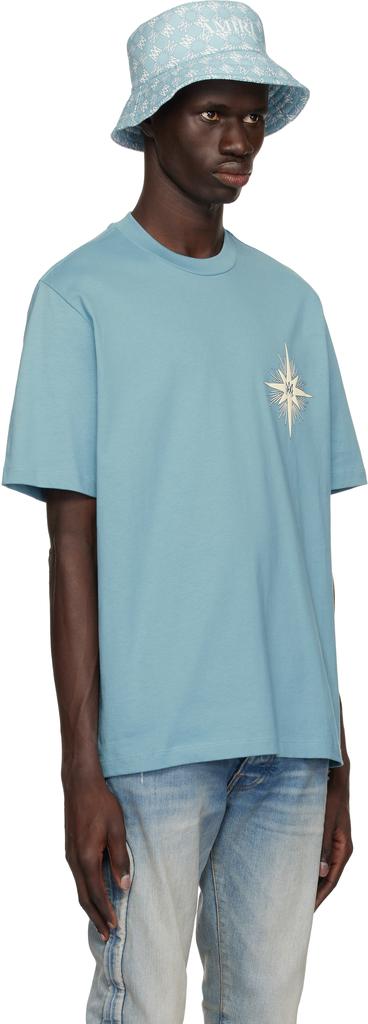 Shop Blue 'Amiri' Starburst T-shirt on Sale at BeyondStyle – Get