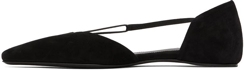 Totême Black 'The Suede T-Strap' Ballerina Flats 3