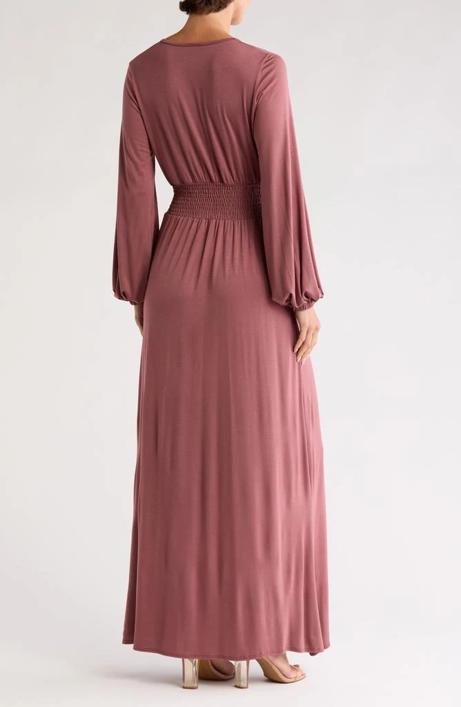 fitted lace wedding dress SSYS The Ginger Long Sleeve Maxi Dress In Hunter Velvet *FINAL SALE* main image 1