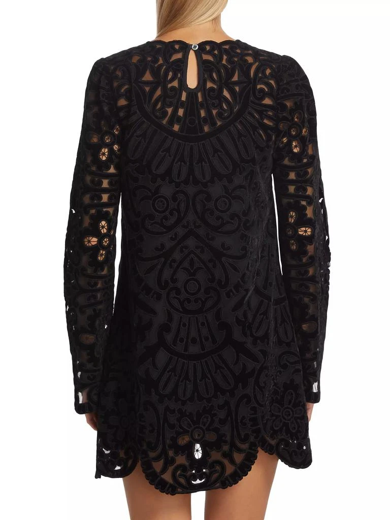 Sea Dana Embroidered Velvet Dress 5