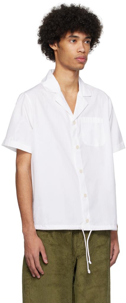 Noah White Drawstring Shirt
