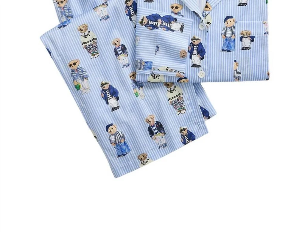 Ralph Lauren Polo Ralph Lauren - Bear Cotton Long-Sleeve Pajama Set 3