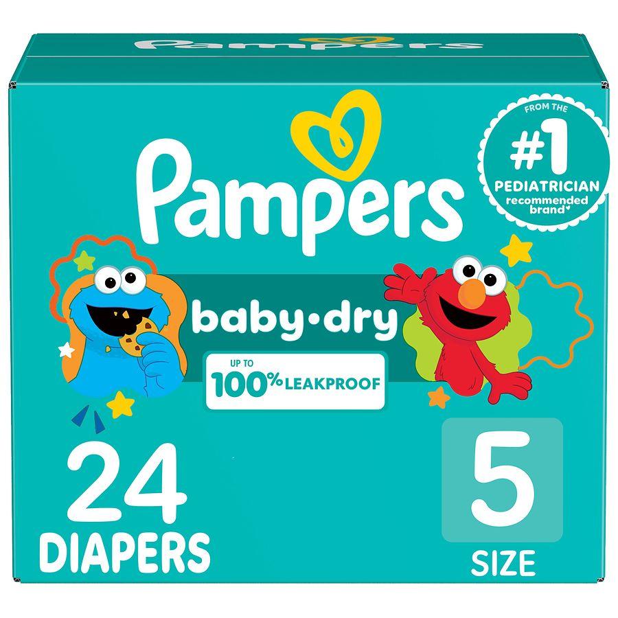Pampers Absorbent Disposable Diapers Size 5, 27+ lbs
