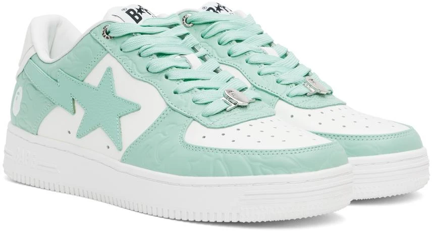 Bape White & Blue Sta #4 M1 Sneakers 4