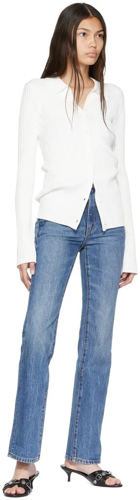 Alexander Wang Blue Straight-Leg Jeans 4