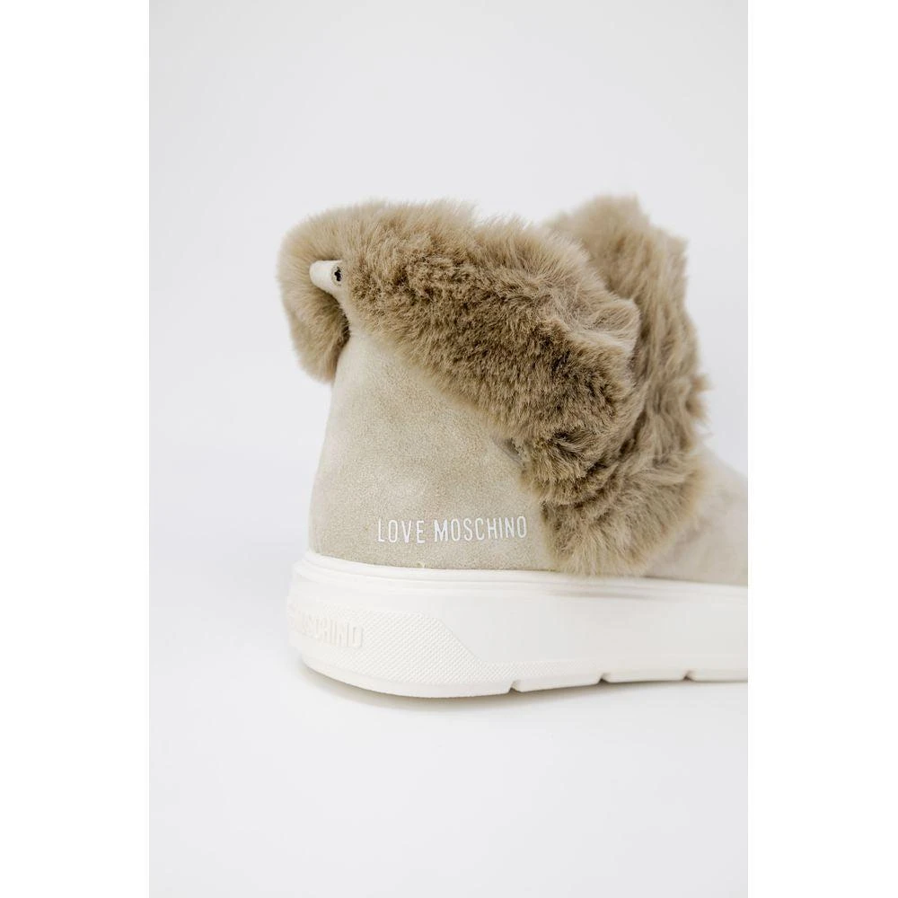 Love Moschino Beige Leather Sneaker 5