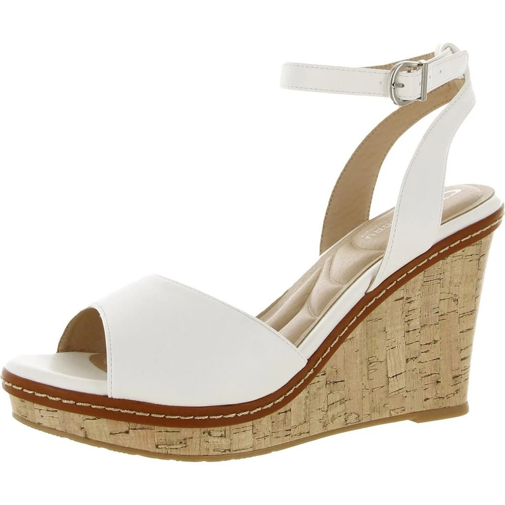 CL By Laundry Beaming Womens Leather Open Toe Wedge Sandals 3