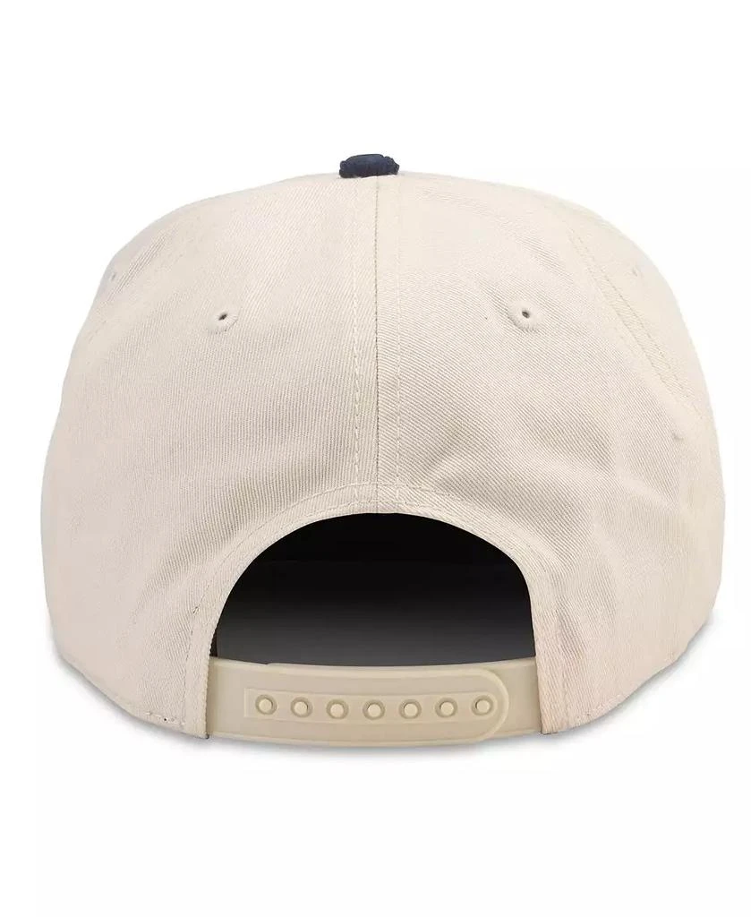 American Needle Men's White, Deep Sea Blue Seattle Kraken Burnett Adjustable Hat 2