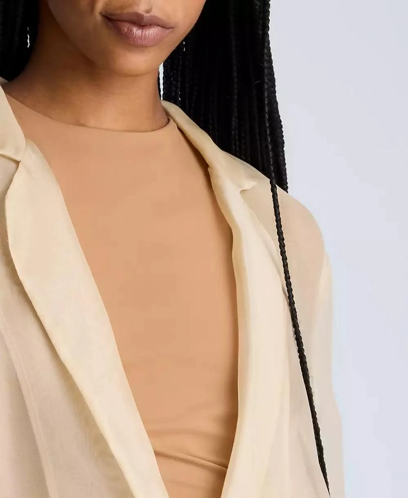 Kenneth Cole Women's Organza Boyfriend Blazer 5