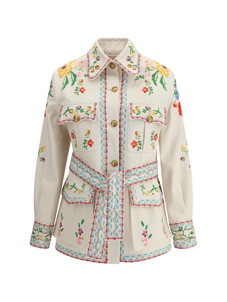 Valentino Embroidered Denim Jacket