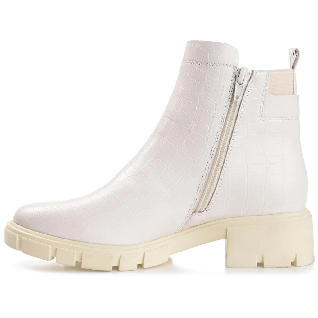 JOURNEE Womens Jeeva Tru Comfort Foam Inside Zip Block Heel Booties 2