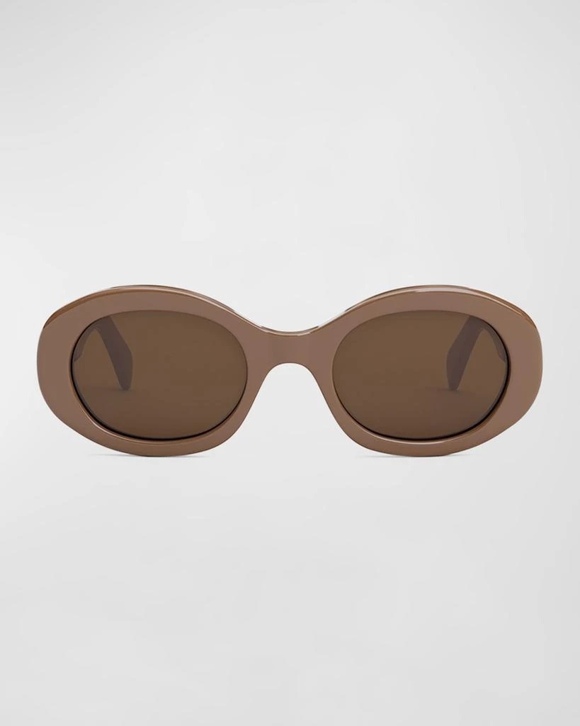 Celine Triomphe Acetate Oval Sunglasses 4
