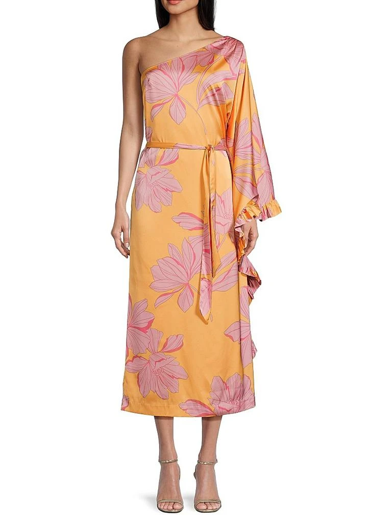Hutch Moran One-Sleeve Midi Dress 3
