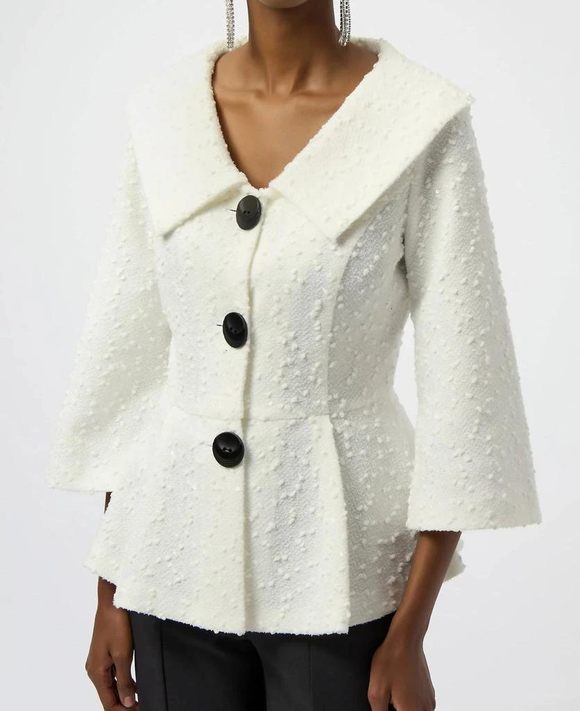 JOSEPH RIBKOFF Joseph Ribkoff - Sequined Bouclé Peplum Jacket
