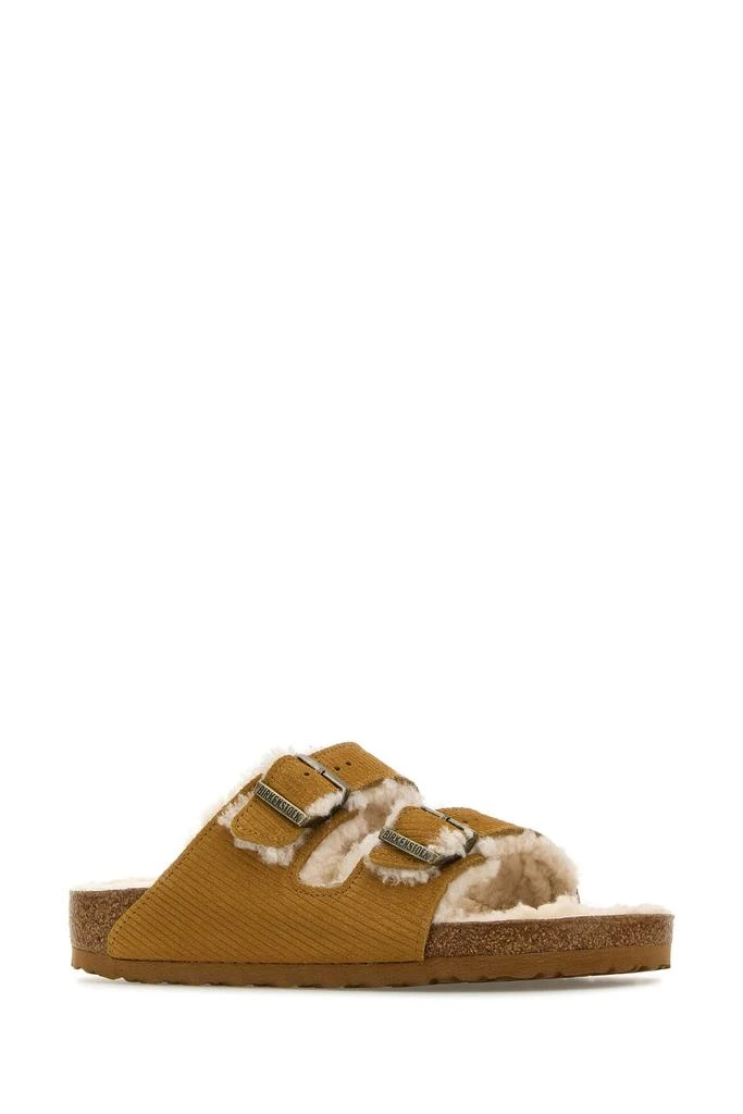 Birkenstock Mustard suede Arizona slippers 1