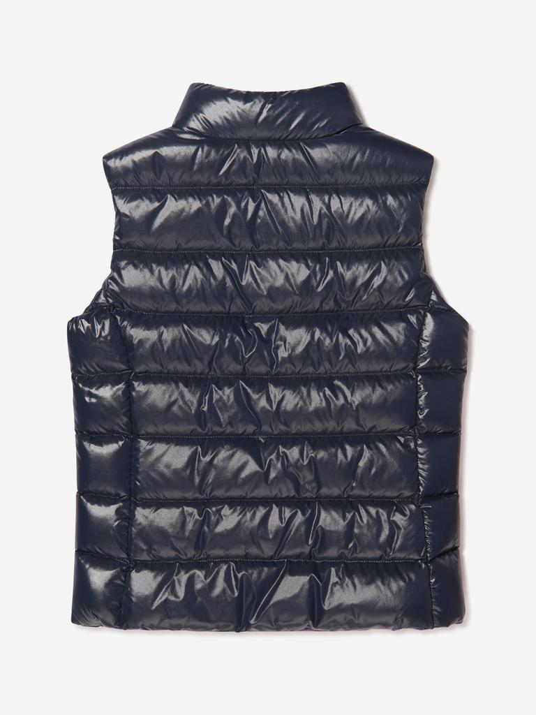 Moncler Moncler Enfant Girls Down Padded Ghany Gilet in Navy
