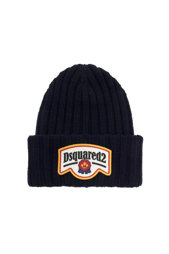 DSQUARED2 beanie Hat With Patch Logo 1