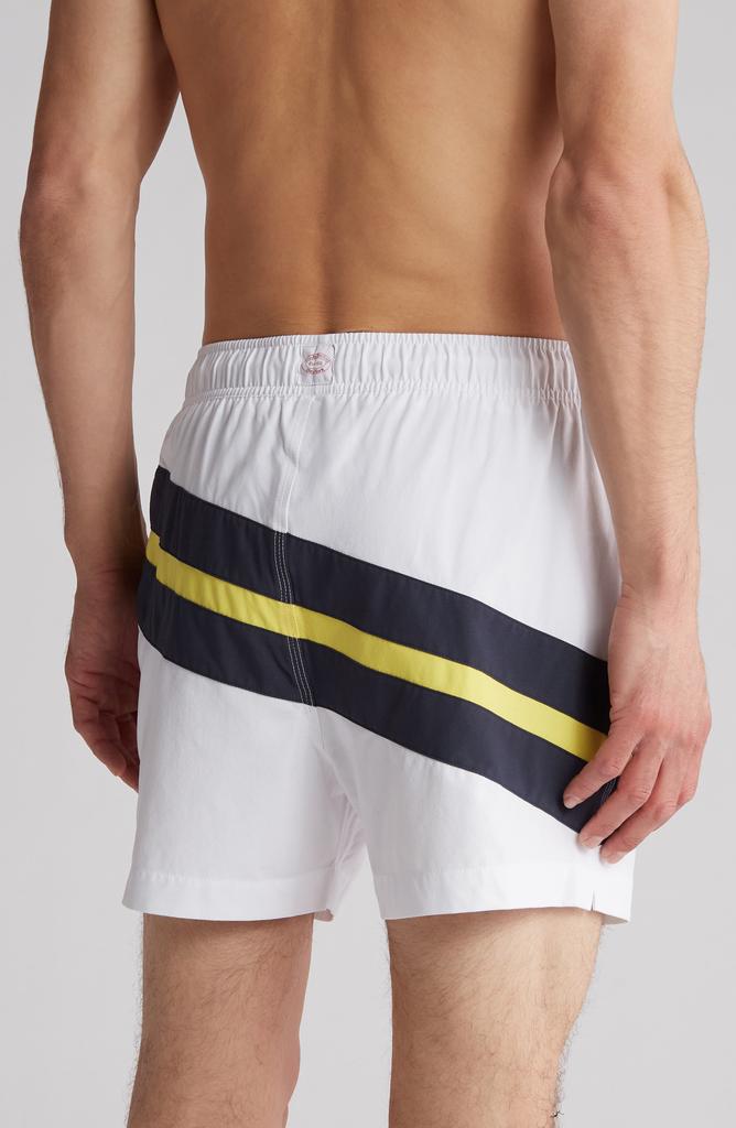 Brooks Brothers Diagonal Stripe Montauk Swim Shorts