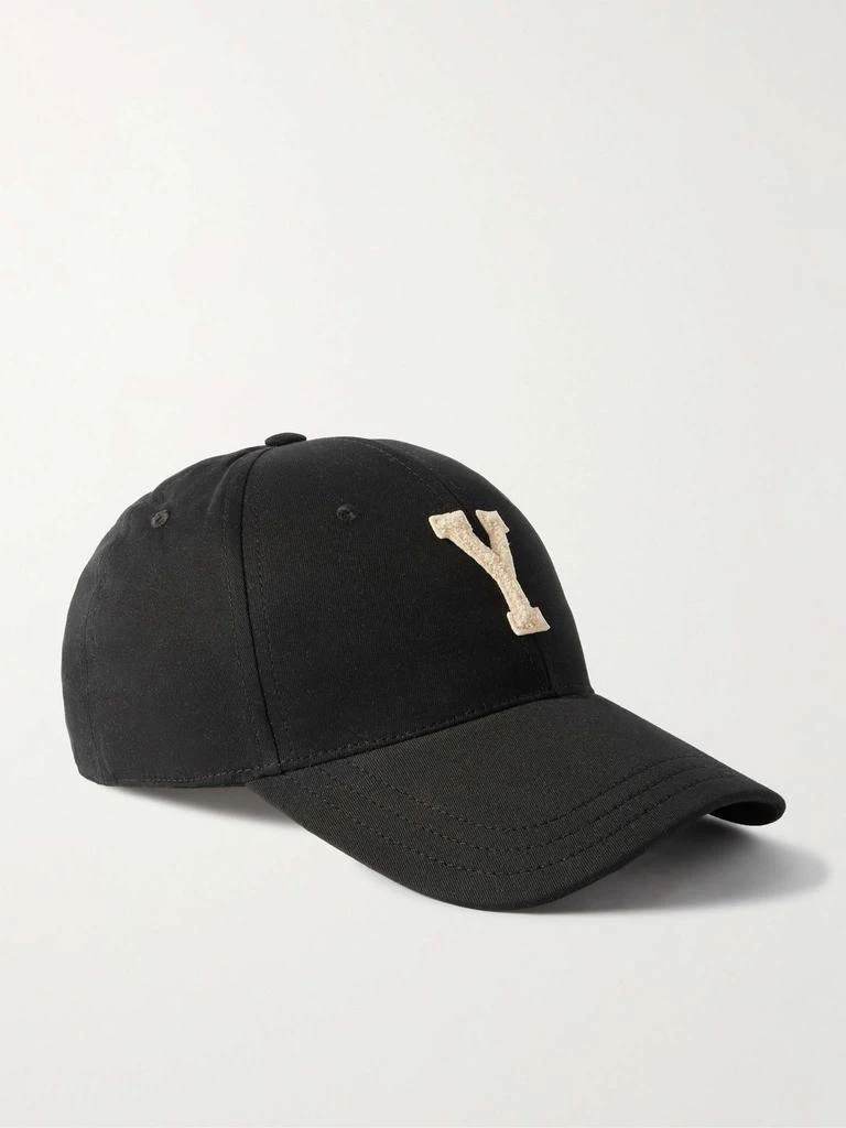 Yves Saint Laurent LOGO COTTON BASEBALL CAP 1
