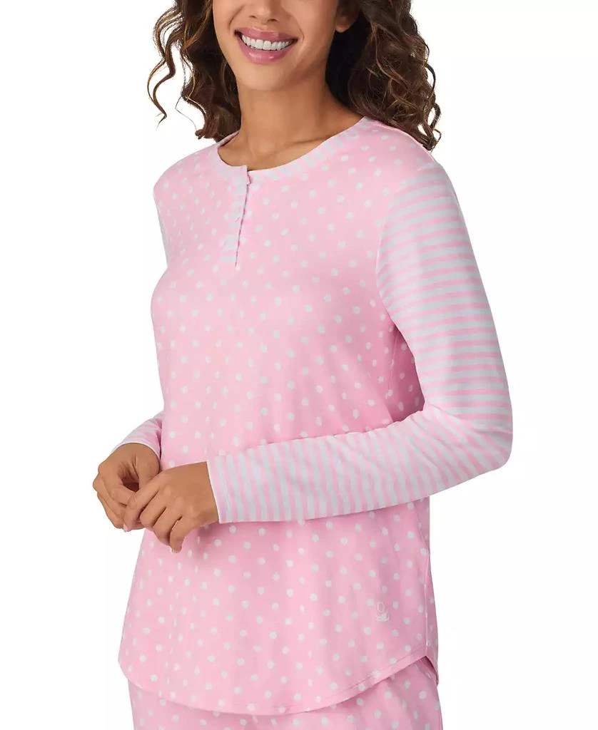 Cuddl Duds Women's Printed Button-Front Jogger Pajama Set 4