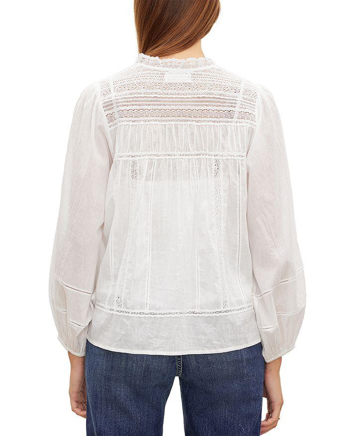 Velvet by Graham & Spencer Liam Lace Trim Blouse