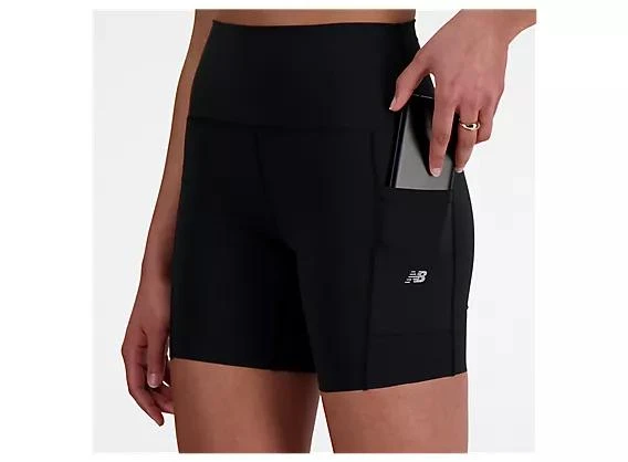 New Balance Run For Life NB Sleek Pocket High Rise Short 6" 4