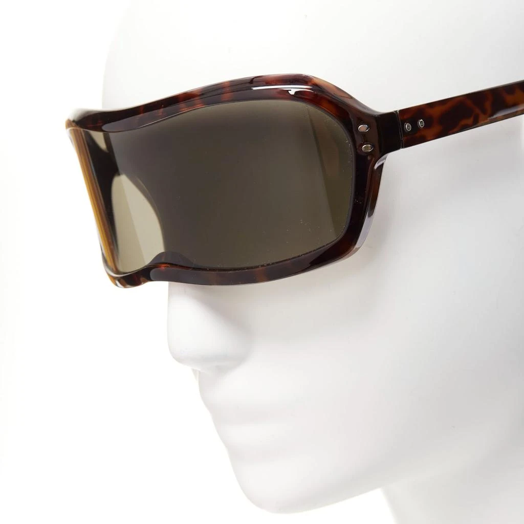 MAISON MARGIELA Maison Martin Margiela Incognito Tortoise Shield Visor Sunglasses 2