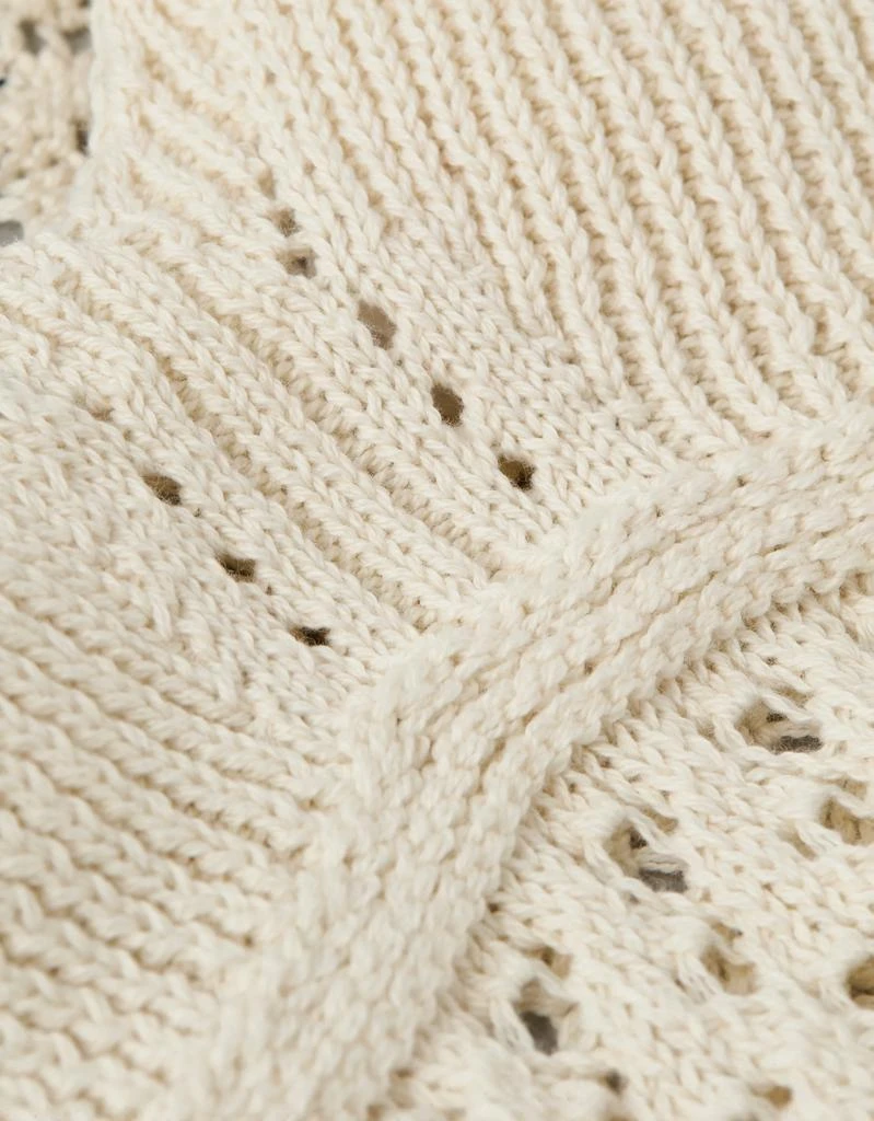 AE AE V-Neck Pointelle Scalloped Crochet Tank Top 6