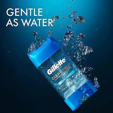 Gillette Gillette Cool Wave Clear Gel Men's Antiperspirant and Deodorant, 3.8 oz., 5 pk. 6