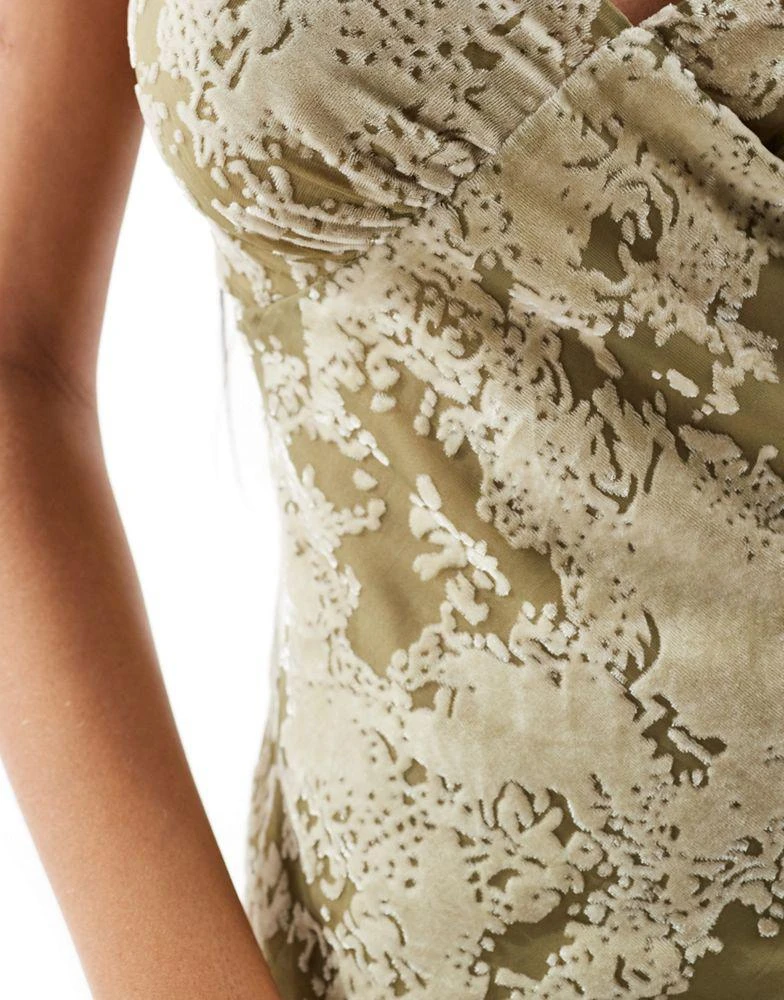Mango devore velvet maxi dress in green  On Sale Now with Up to 20% Off |  Discover Exclusive Deals & Savings at BeyondStyle  Authentic Mango  Home|women with Limited-Time Discounts, Free