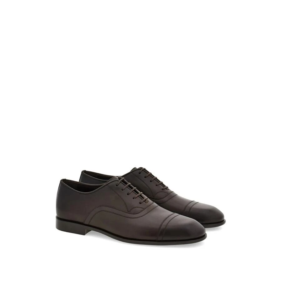 Shop Ferragamo Brown Wingtip Oxfords, Size 7 EE on Sale at  display picture 2