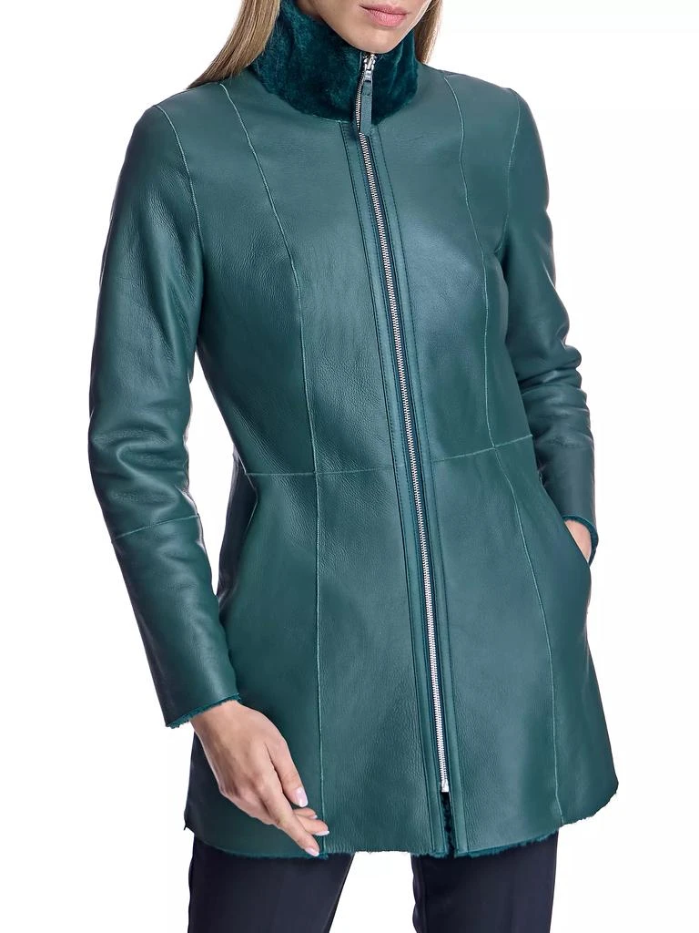 Maximilian Maximilian Reversible Shearling Lamb Jacket 3