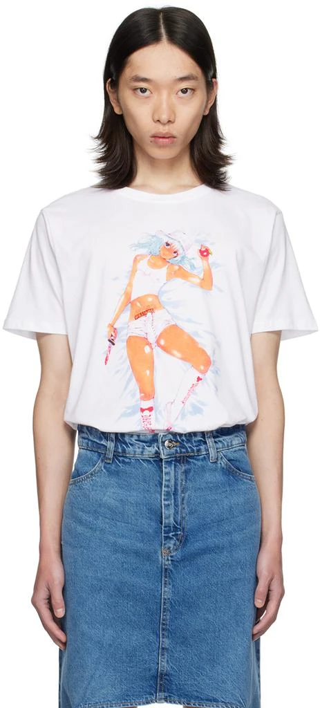 Ashley Williams White Brandon Danny T-Shirt 1