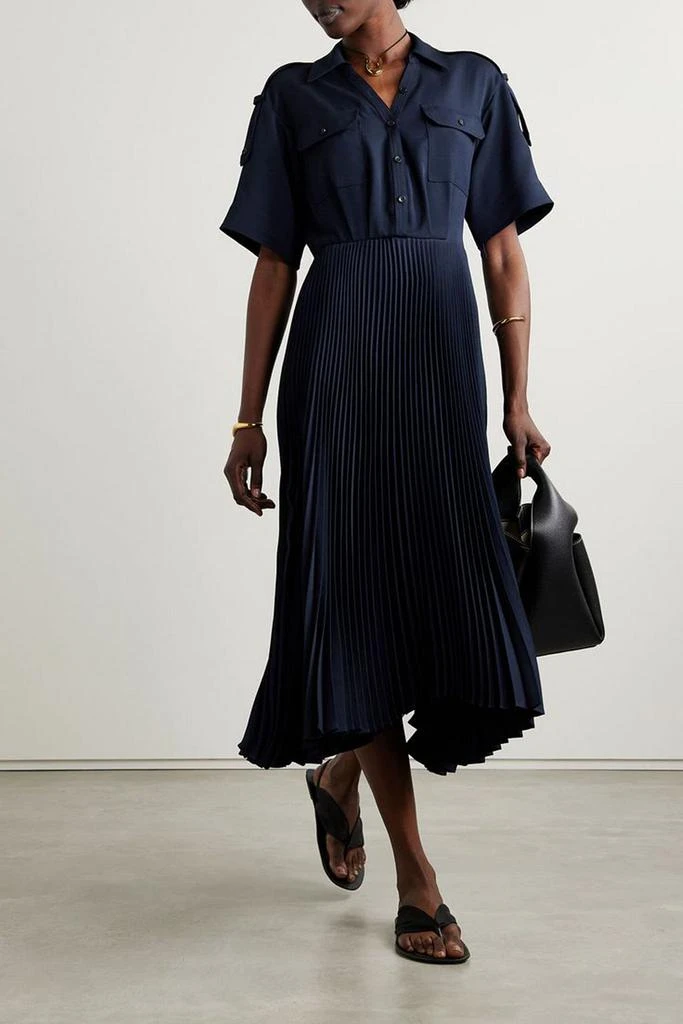 A.L.C. Liam pleated jersey midi dress 2