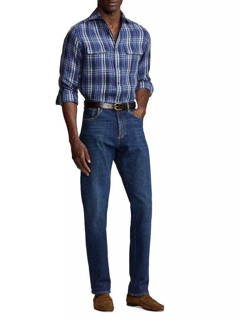 Ralph Lauren Stewart Plaid Linen Shirt 2