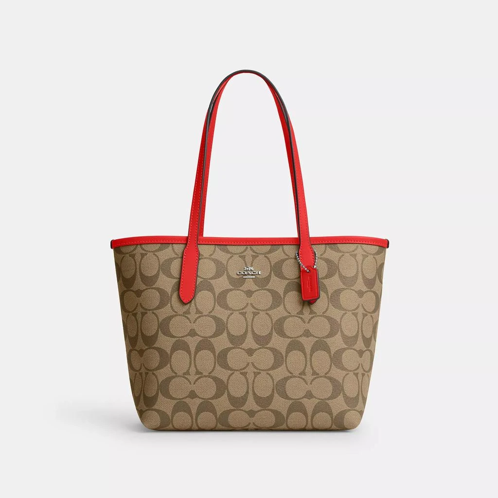Coach Coach Outlet Mini City Tote In Signature Canvas 1