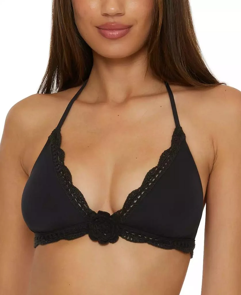 Becca Women's Colette Flower Halter Bikini Top 1
