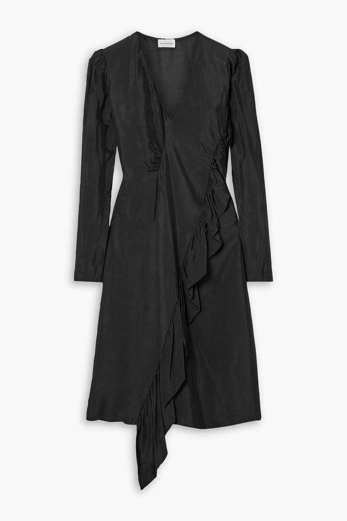 BY MALENE BIRGER Orixt asymmetric ruffled crepe dress