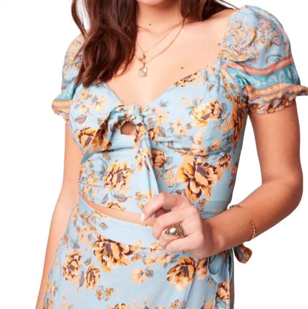 Band of Gypsies Aitana Top In Blue