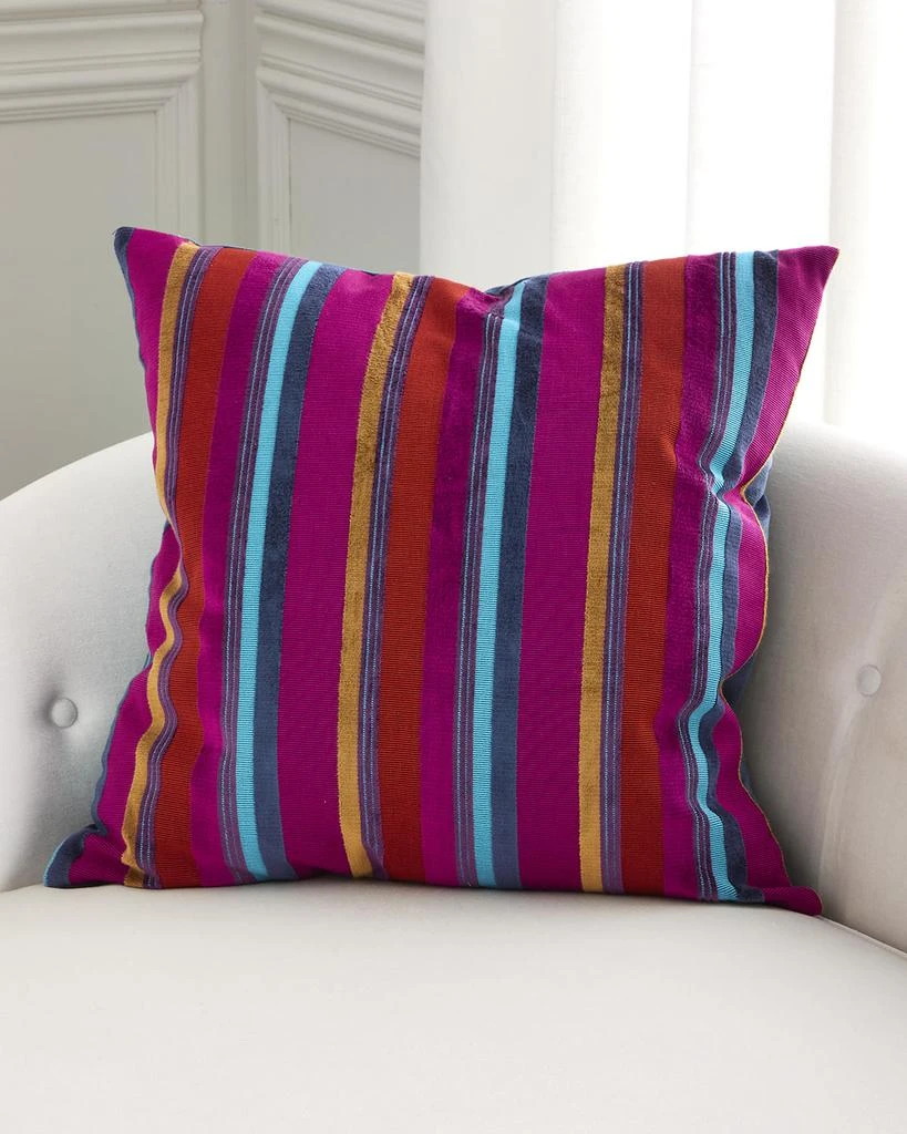 D.V. KAP Home Spark and Spunk Striped Decorative Pillow, 24" Square