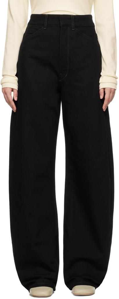 【送料&関税込】Lemaire Black Drill Twisted Jeans Black Twisted Pants | LEMAIRE