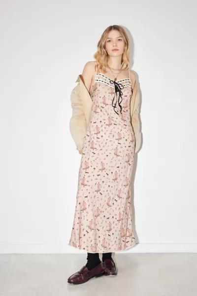 Tuft Luck Tuft Luck X Kimchi Blue Lingerie Slip Maxi Dress